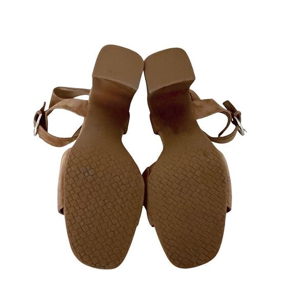 NYDJ Brown The Liz Block Heel Ankle Strap Sandals size 10 - Picture 6 of 8